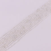 3 mm runde Natursteinperlen, facettiert, für Schmuckdesign, Material, Ohrring, Halskette, Armband, Halsreif, böhmischer Stil, Preis für 5 Stränge