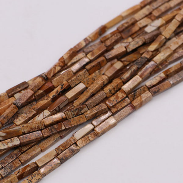 4X13 MM Cuboid Gemstone Beads Natural Stone For Jewerly Making Material: price for per 5 strands