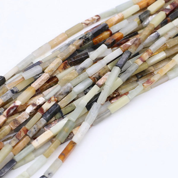 4X13 MM Cuboid Gemstone Beads Natural Stone For Jewerly Making Material: price for per 5 strands