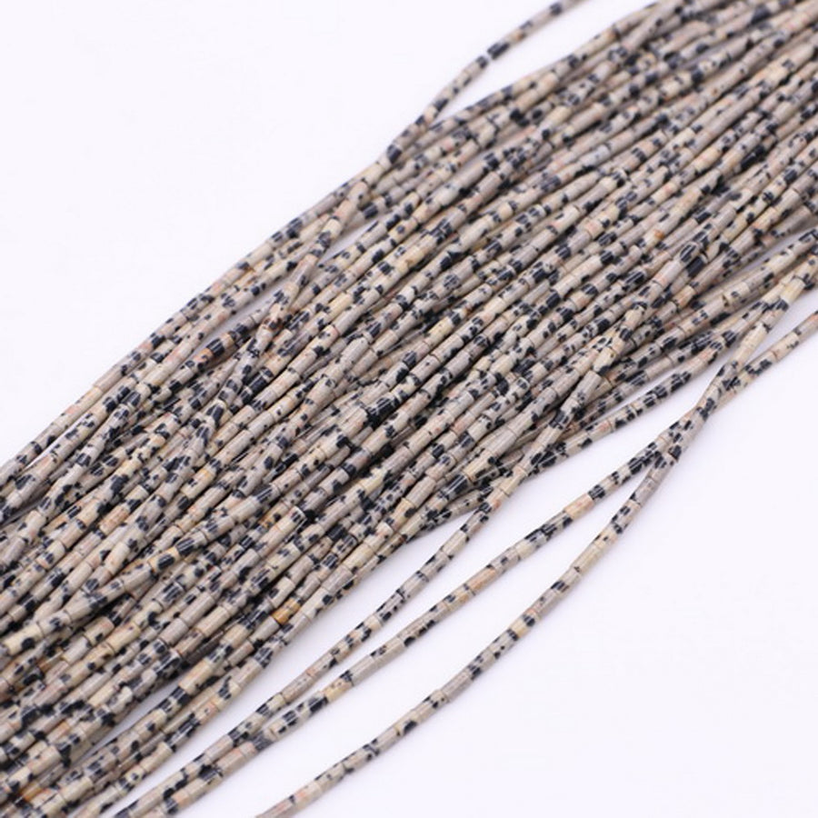 Perline allentate del tubo della pietra preziosa del tubo rotondo della pietra naturale di 2x4 mm per il materiale di progettazione dei gioielli