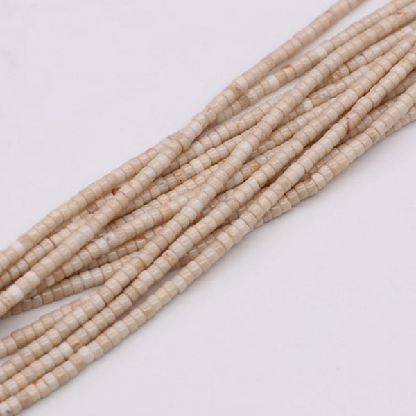 Perles de roue de véhicule Heishi 2*4MM Pierres précieuses pour bijoux Perles en vrac de matériel de bricolage
