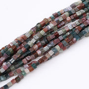 4X4X4 MM Cubic Square Narutal Stone Strand per gioielli fai da te materiale Loos Beads