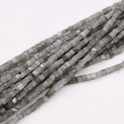 4X4X4 MM Cubic Square Narutal Stone Strand per gioielli fai da te materiale Loos Beads