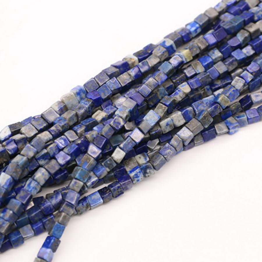 4X4X4 MM kubischer quadratischer Narutal-Steinstrang für Schmuck DIY Material Loos Beads