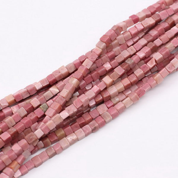 4X4X4 MM  Cubic  Square Narutal Stone Strand For Jewelry DIY Material Loos Beads: price for per 5 strands