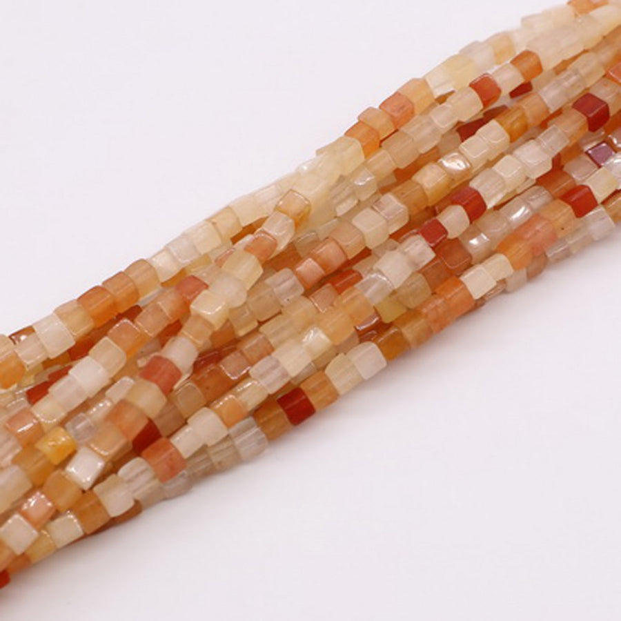 Brin de pierre Narutal carré cubique de 4X4X4 MM pour les perles de matériel de bricolage de bijoux