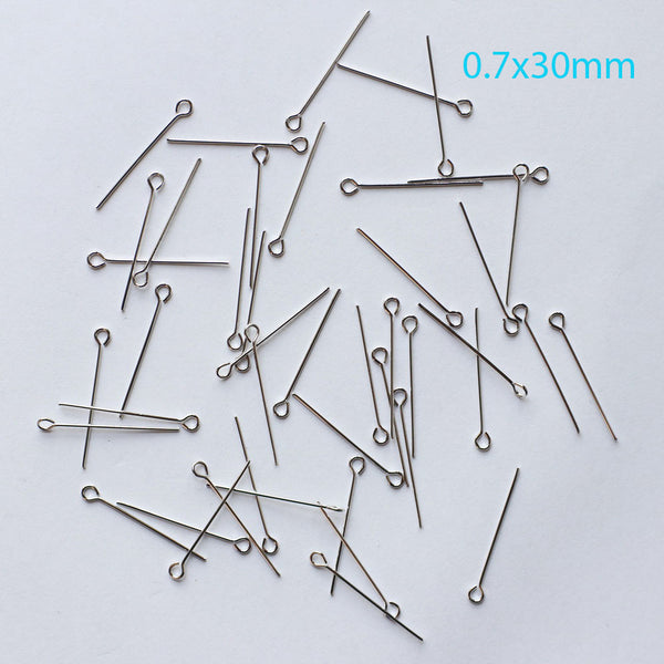 1000pcs/Bag High Quality 0.7mm Thickness Jewelry Pin Platina/Gold Plated Design For Necklace Bracelet Earring Making DIY Material Fitting