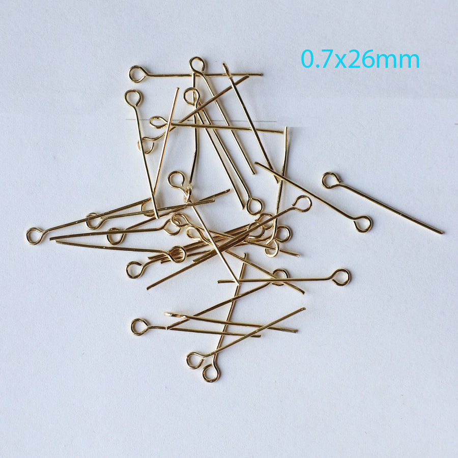 1000 teile/beutel Hohe Qualität 0,7 mm Dicke Schmuck Pin Platina / Vergoldet Design Für Halskette Armband Ohrring Herstellung DIY Material Fitting