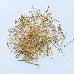 1000 pçs/saco 0,7 mm de espessura 2 mm cabeça redonda pino de joias de ouro/platina design colar pulseira brinco fazendo encaixe de material faça você mesmo