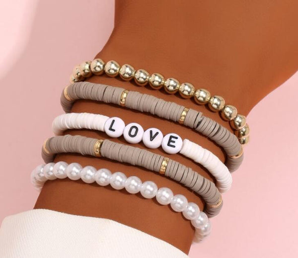 Fantasy Summer Style Polymer Bracelet: our price is for per 5pcs