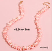 Attracting Nice Pink Shell Necklace