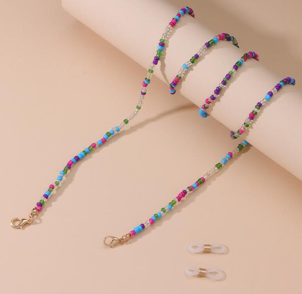 Multi Color Glasses Necklace Price For 5 PCS
