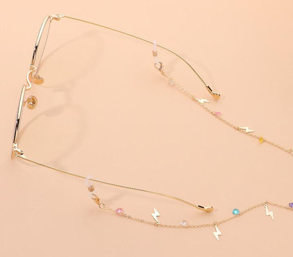 Multi Color Glasses Necklace Price For 5 PCS