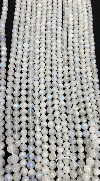 Perles en pierre naturelle de labradorite bleue