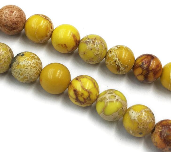 Natürliche runde Perlen aus kaiserlichem Jaspis