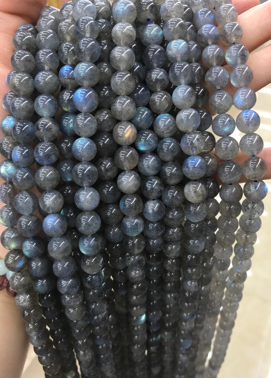 Perles en pierre naturelle de labradorite
